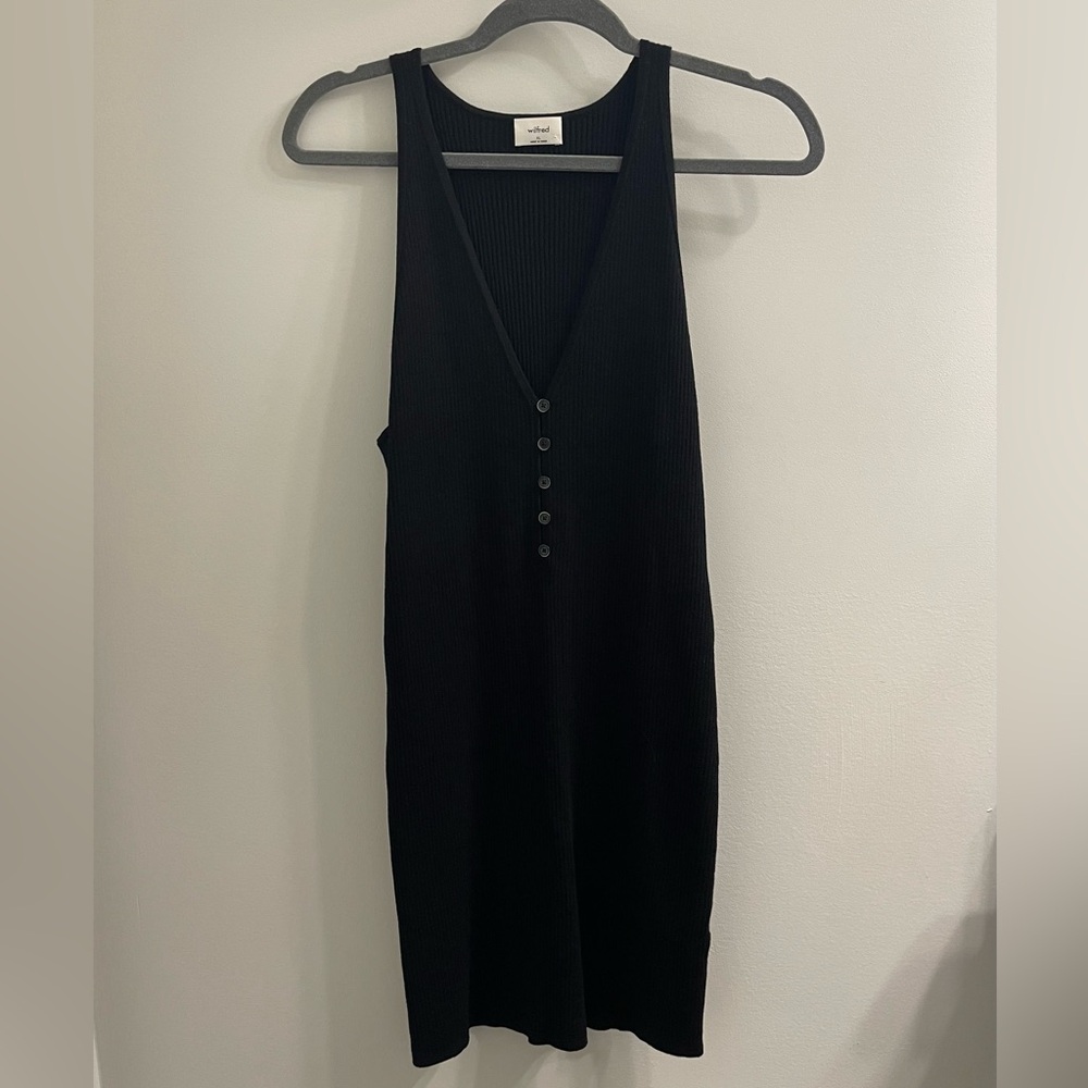 Aritzia Black Sleeveless Dress